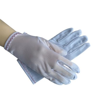 Cleanroom Inspection Nylon Tricot Gloves Lightweight Dust Free Size M / L