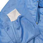 Blue Washable Dust Free ESD Garment Anti Static For Cleanroom Industry