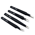 Stainless Steel ESD Safe Tweezers For Cleanroom High Precision