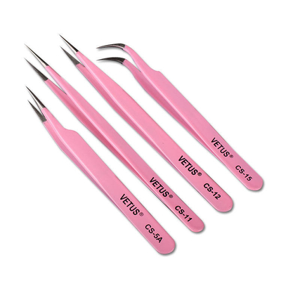 Needle Tip Grafted Eyelash Stainless Steel Tweezers ESD Safe Tools