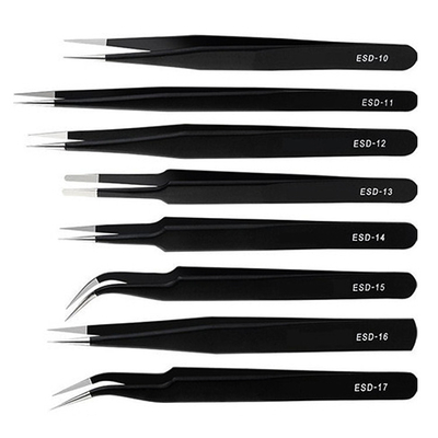 Needle Tip Grafted Eyelash Stainless Steel Tweezers ESD Safe Tools