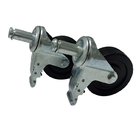 4 Inch/100 MM Rubber Top Swivel Brake Caster Wheels For Antistatic Trolley
