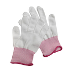 Knitted Work Safety Gloves Dust Free 100% Polyester For Cleanroom