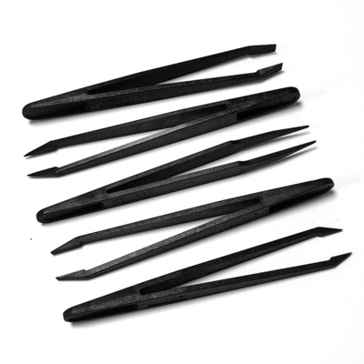 Needle Tip ESD Plastic Anti Static Tweezers For Industry