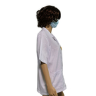2.5mm Gird T-Shirt Industrial Work Clothes For Cleanroom ESD Antistatic
