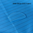 Fluid Repellent Static Control Clean Room ESD Polyester Fabric With 5mm Carbon Stripe