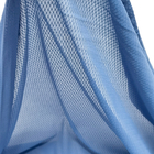 3mm Diamond Lattice Carbon Grid 145gsm Knitted Anti Static Fabric Blue