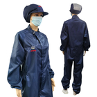 Zipper Closure Mandarin Collar ESD Coverall Suit Compliant To ANSI/ESD S20.20 Standards