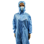Washable Lightweight Clean Room Anti Static Overall With 99% Polyester 1% Carbon