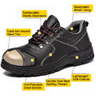 Men'S Anti Impact Anti Puncture ESD Safety Shoes Antistatic Breathable