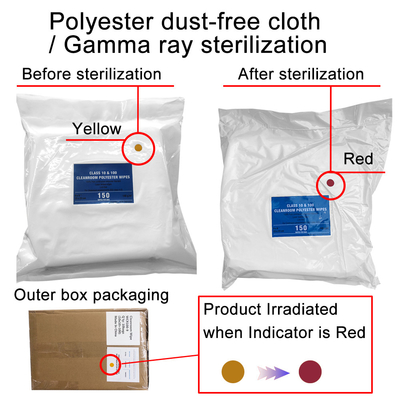 Gamma Irradiated Polyester Cleanroom Wipes For Critical Sterile Environments