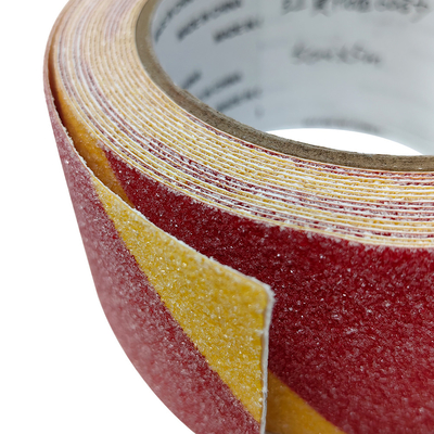 Red Yellow Double Colors 50MMx5M PVC Stair Anti-Skid Tape Frosted Safety Non Slip