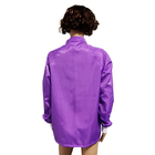 EPA Work Wear ESD Safe Lab Coats With Snap Fasteners Purple