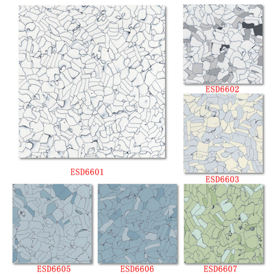 Cleanroom Covering ESD Antistatic PVC Vinyl Flooring Tile 600*600mm*2mm