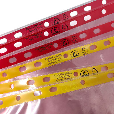 Cleanroom 11 Hole File Bag A4 A3 Dust Free ESD Anti Static Document Bag With Pink Or Yellow