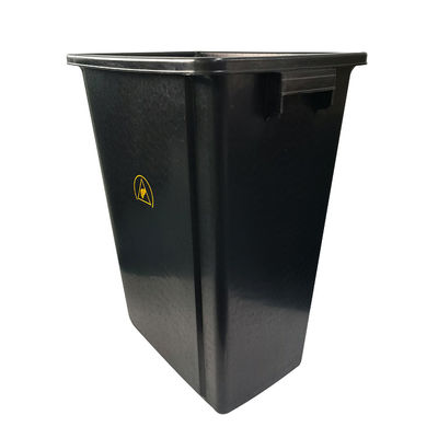 PP Plastic Black SMT Electrostatic Cleanroom Tool Box Trash Can Antistatic ESD Waste Bin