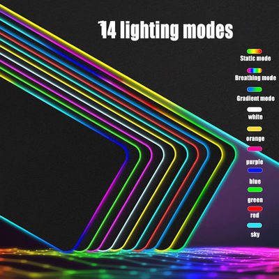 800*300*4mm Colorful LED RGB Mouse Pad Waterproof Wireless Charge Gaming Mouse Pads