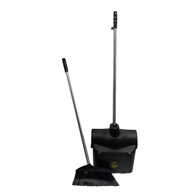 Cleanroom Industrial Antistatic Plastic Brush Broom Foldable Dustpan ESD Broom Dustpan Set