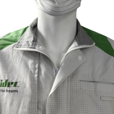 65% Polyester 33% Cotton 2% Carbon Fiber Cleanroom Garment Antistatic Lab Coat