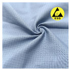 ESD Anti Static TC Plain Fabric With Double Plaid 4mm For Working Clothes