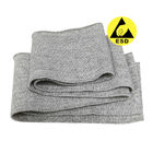 60% Polyester 30% Cotton 10% Carbon Fiber ESD Fabric Rib Knitting Antistatic Fabric For T-Shirt Collar
