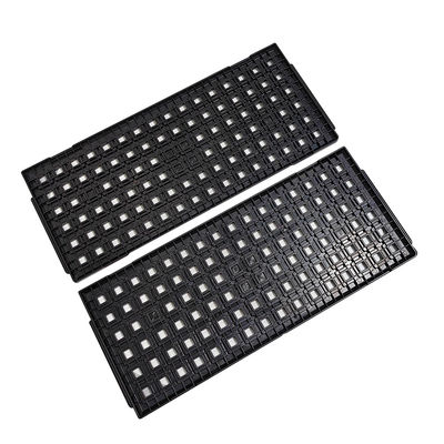 10mm*10mm*2.0mm ESD SMT Stacked Anti Static Plastic IC Storage Tray For PCB