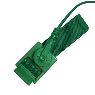 Lab ESD Area Workshop Use Wristband Green Antistatic PU Wrist Strap 1.8M