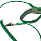 Lab ESD Area Workshop Use Wristband Green Antistatic PU Wrist Strap 1.8M
