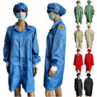 Antistatic Polyester Cotton Lab Coat Cleanroom ESD Safety Clothing Conductive Fiber