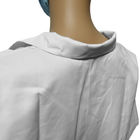Dustproof ESD Workwear Spandex Cuff Polyester Lint Free Lab Smock For Cleanroom