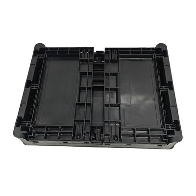 400*300*220MM Black Anti-Static Folding Box Plastic Turnover Box Foldable Plastic Box