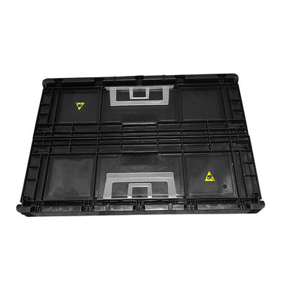 Folding Electronic Components Container Box Antistatic Box Bin Pallets Plastic PCB ESD Storage Box
