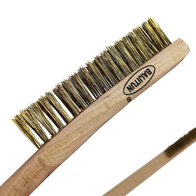 205cm Electronic Component Cleaning Steel Wire Brush Copper Plated Steel Brush