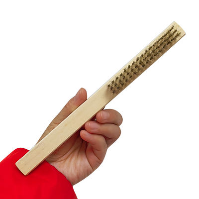 205cm Electronic Component Cleaning Steel Wire Brush Copper Plated Steel Brush
