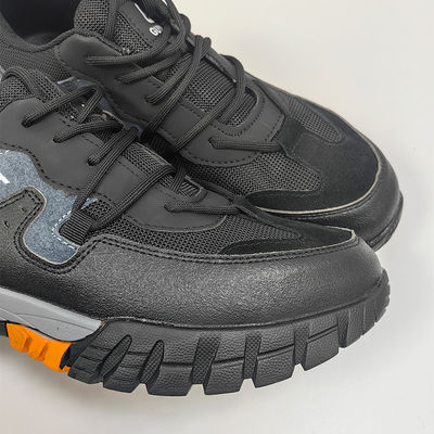 Sturdy and Impact-Resistant Men's Industrial and Construction Work Sneakers with Steel Toe Safety Features