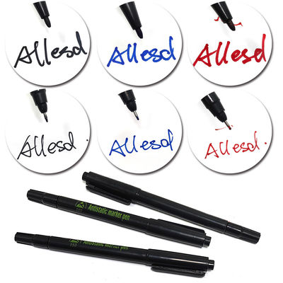 Color Ink Office Stationery Cleanroom Marking Pen Refillable ESD Antistatic Marker Pen