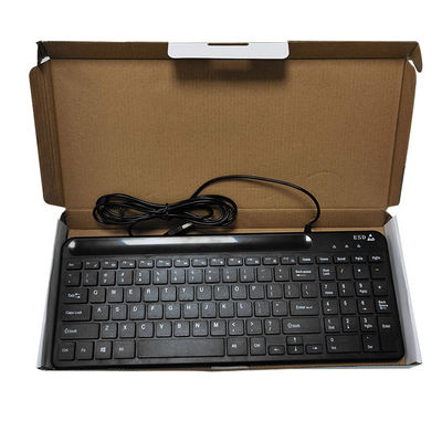 Cleanroom Use ESD Black ESD Antistatic Wired Keyboard Mouse Set for Lab