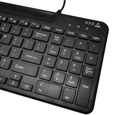 Cleanroom Use ESD Black ESD Antistatic Wired Keyboard Mouse Set for Lab