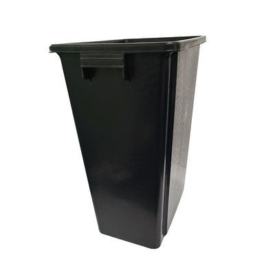 Black Plastic Recycled ESD Waste Bin Antistatic Trash Can for Cleanroom Use