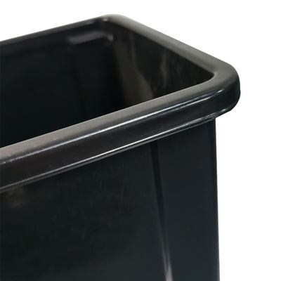 Black Plastic Recycled ESD Waste Bin Antistatic Trash Can for Cleanroom Use