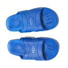ESD Slipper Cross Type ESD Safety Shoes SPU Material Color Blue For Cleanroom