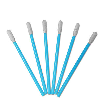 PS743 Cleaning Gap Clean Room Swabs Stick PP Handle Polyester Tip Industrial Cleanroom Swabs