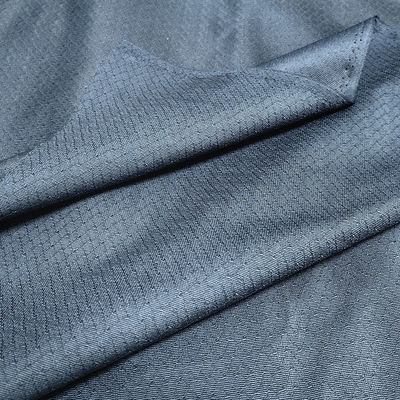 6mm Diamond Navy Blue Knitted Antistatic Fabric for ESD Coat and Polo Shirt