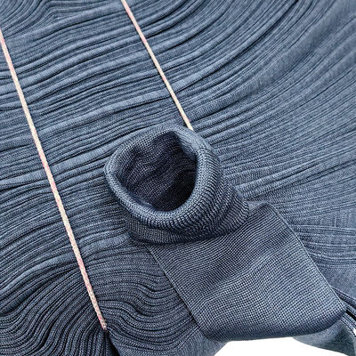 93% Polyester 7% Carbon Fiber ESD Antistatic Rib Fabric For Cleanroom Clothing Cuffs