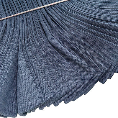 93% Polyester 7% Carbon Fiber ESD Antistatic Rib Fabric For Cleanroom Clothing Cuffs