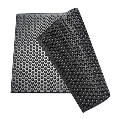 Black Rubber ESD Antistatic Cone Pattern Anti Fatigue Mat For Cleanrooms Semiconductor Workshops