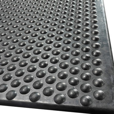 Black Rubber ESD Antistatic Cone Pattern Anti Fatigue Mat For Cleanrooms Semiconductor Workshops