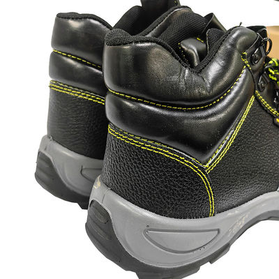 Men's Black Anti Smashing Anti Piercing Safety Shoes Steel Toe Protection Shoes Acid And Alkali Resistant Work Shoes