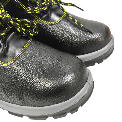 Men's Black Anti Smashing Anti Piercing Safety Shoes Steel Toe Protection Shoes Acid And Alkali Resistant Work Shoes