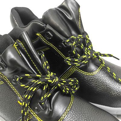Men's Black Anti Smashing Anti Piercing Safety Shoes Steel Toe Protection Shoes Acid And Alkali Resistant Work Shoes
